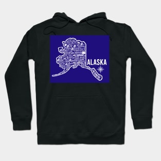 Alaska Map Hoodie